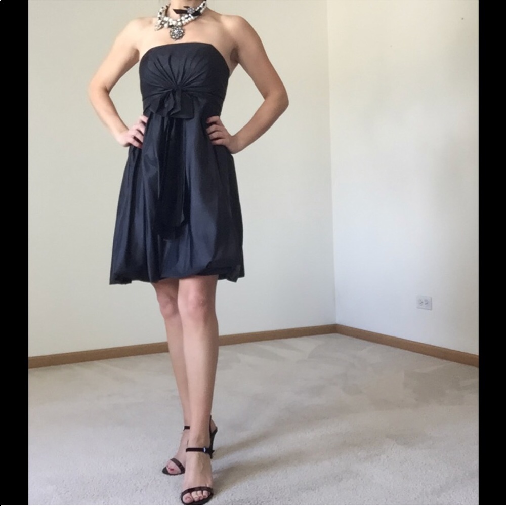 WHBM Strapless Black Dress, EUC